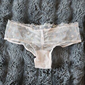 New with tags (NWT) VS - Victoria's Secret cheeky panty, size Large, pink with m
